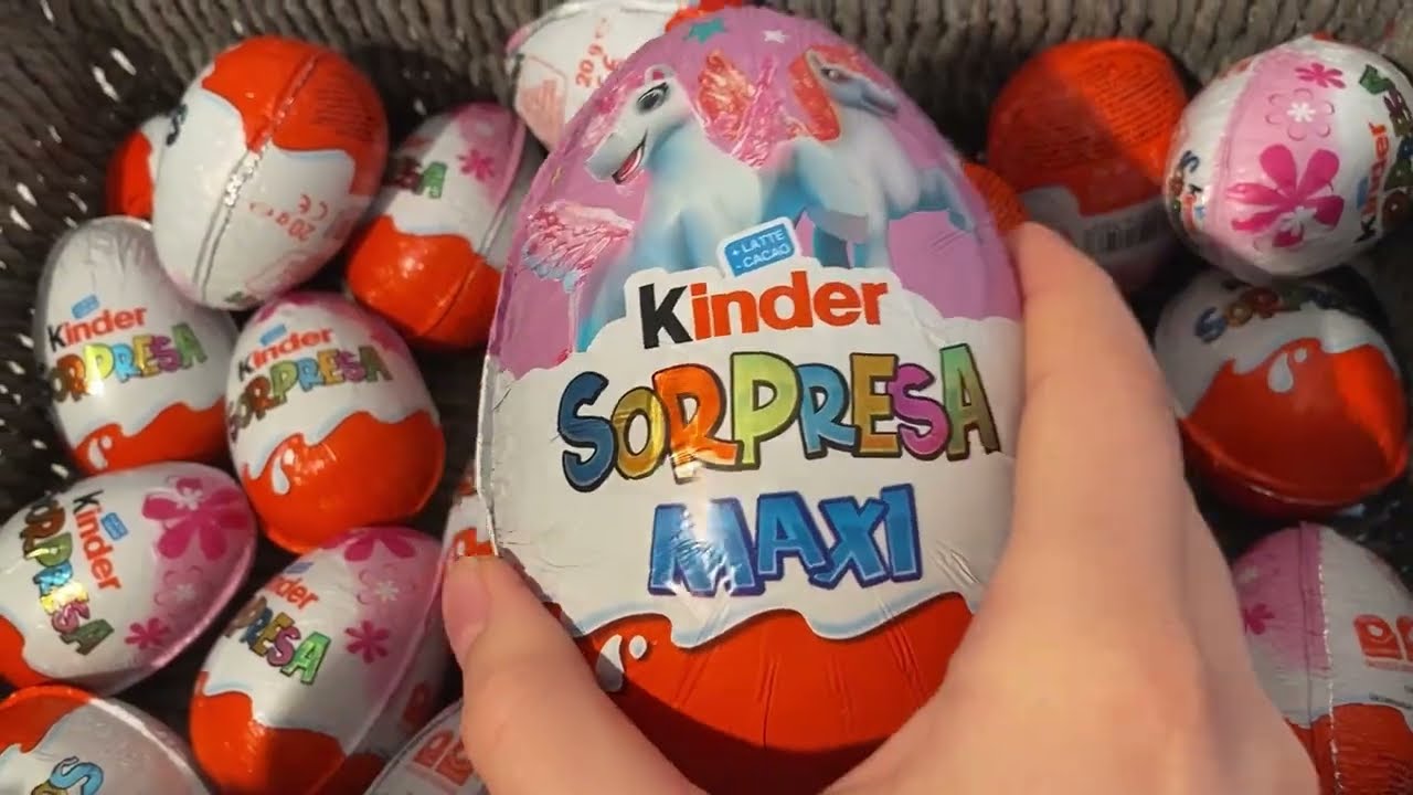 Unicorn Maxi Kinder Surprise ASMR Unboxing 