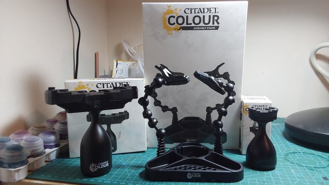 Citadel colour assembly stand review and recap on other model holding products warhammer part 2 of 2