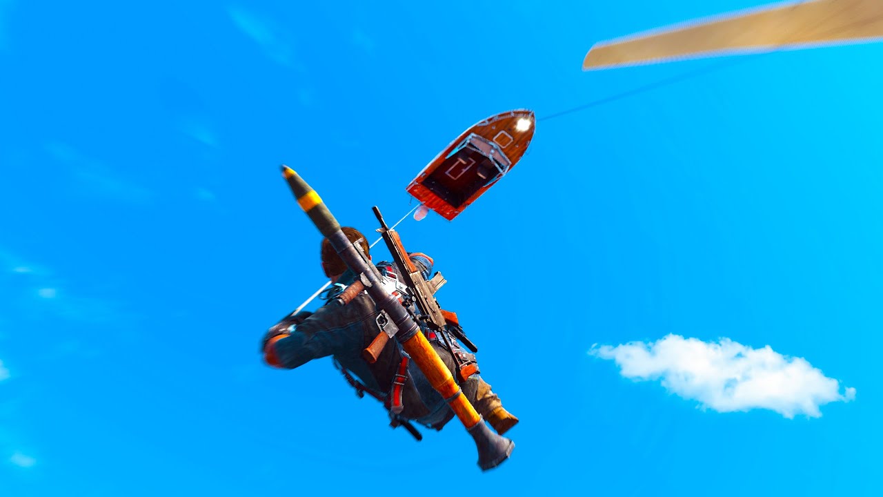 Attaching Things to Wind Turbines in Just Cause 3...