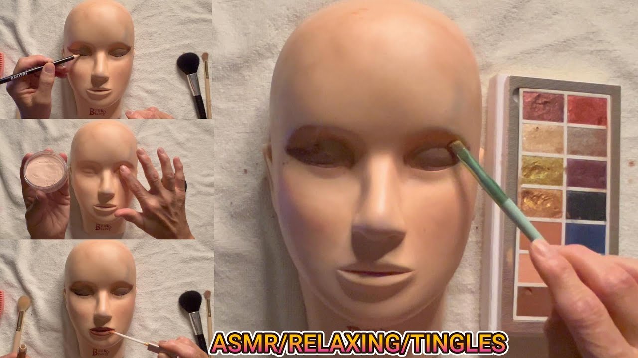 ASMR Very RELAXING/TINGLY Makeup Done!