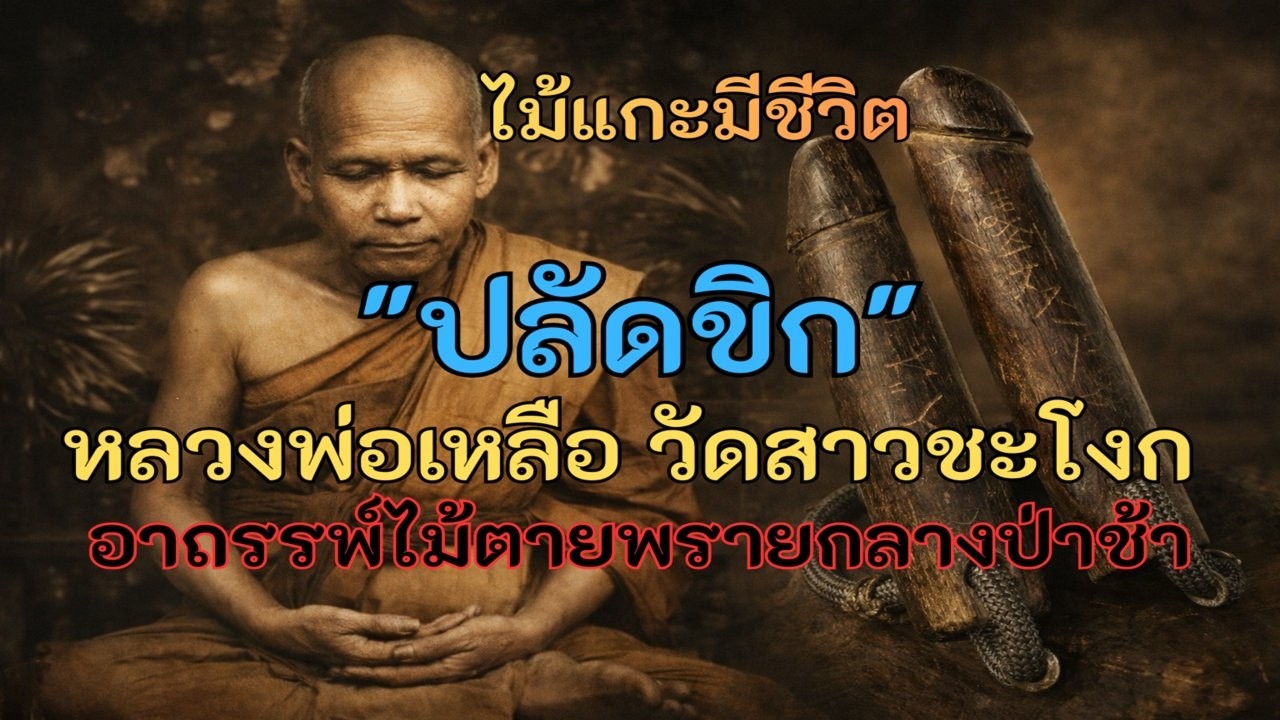 ปลัดขิก หลวงพ่อเหลือ|เจาะลึกวิชาสะกดพรายไม้และปาฏิหาริย์สั่นเตือนภัยที่ช่วยชีวิตคนมานับไม่ถ้วน