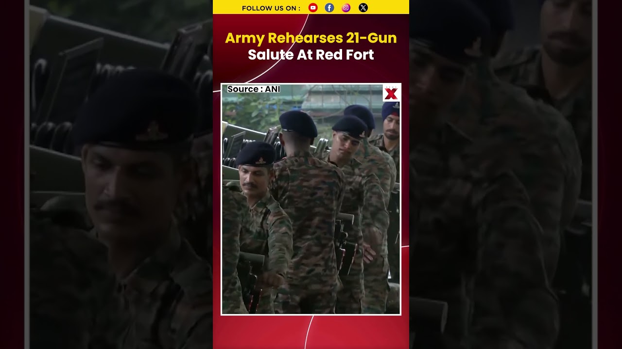 21-Gun Salute Rehearsal: Indian Army Gears Up For Independence Day