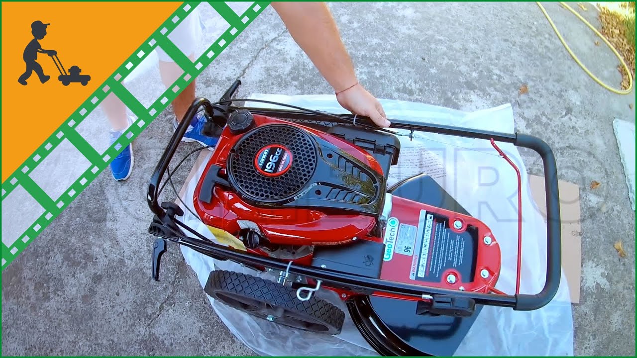 Decespugliatore a ruote a spinta GeoTech DG 58 F | Come montare il Falciatutto GeoTech