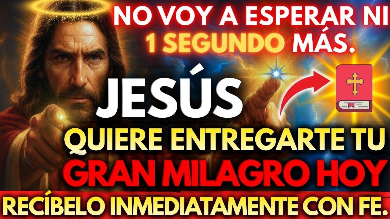 ✨ JESÚS DICE: TU MILAGRO YA ESTÁ AQUÍ. ABRE CON FE. 🙏