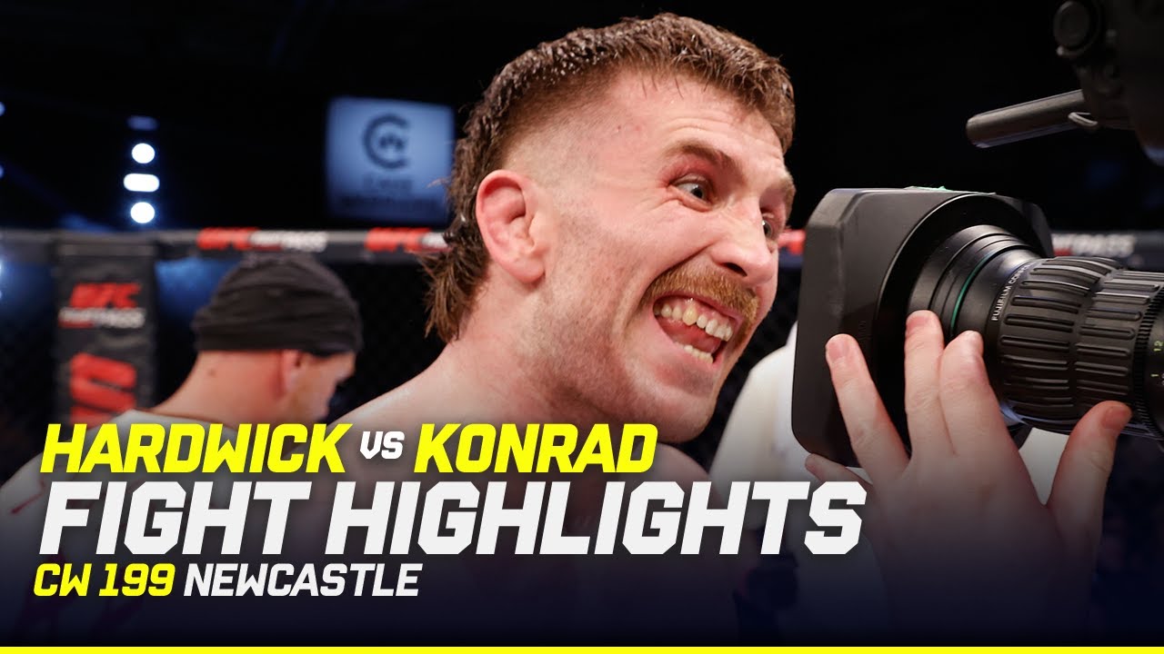 CRAZY FLYING SUBMISSION ✈️😱 | Daniel Konrad vs. George Hardwick | CW 199 Newcastle Fight Highlights