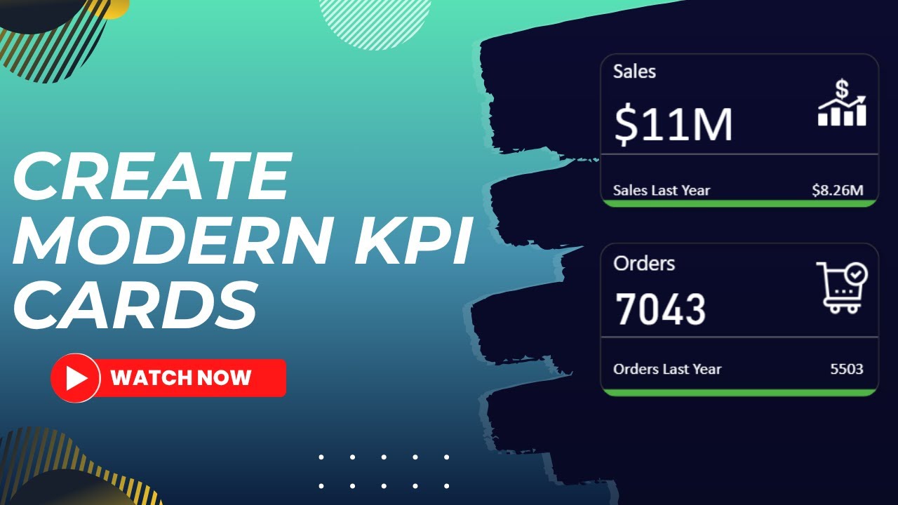 How I Created These Modern KPI Cards in Power BI (Step-by-Step) | MiTutorials