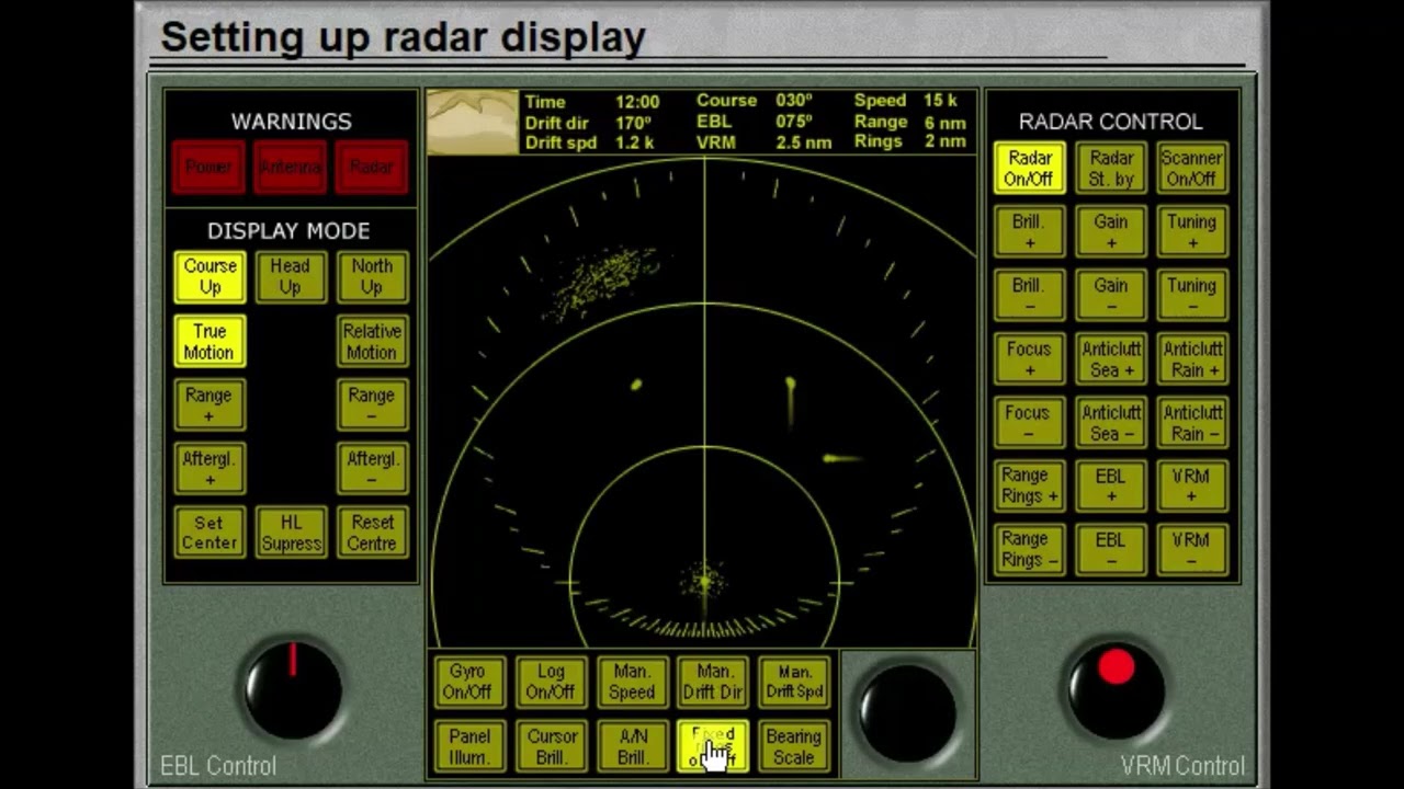 Setting Up Radar Display