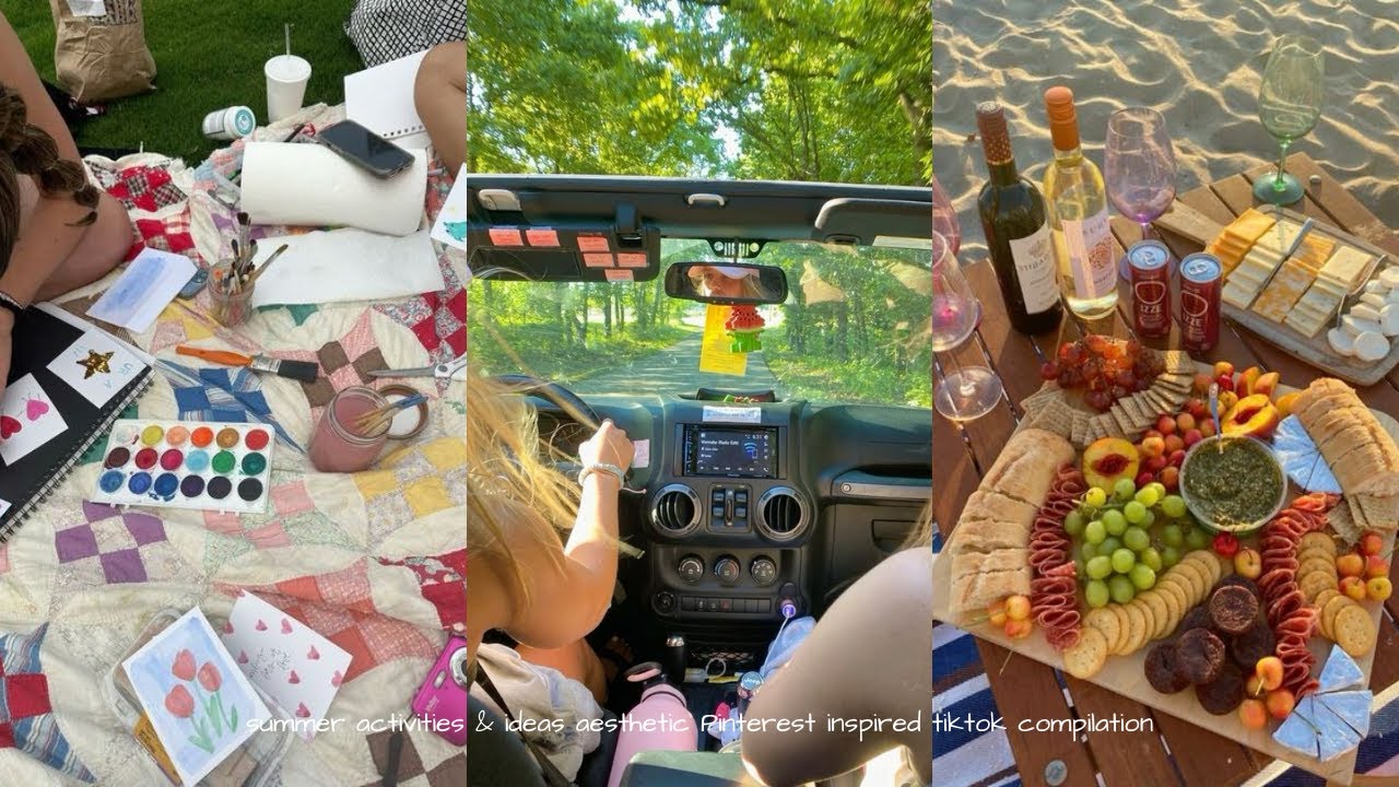 Summer Activities & ideas  Pinterest inspired | Tiktok compilation