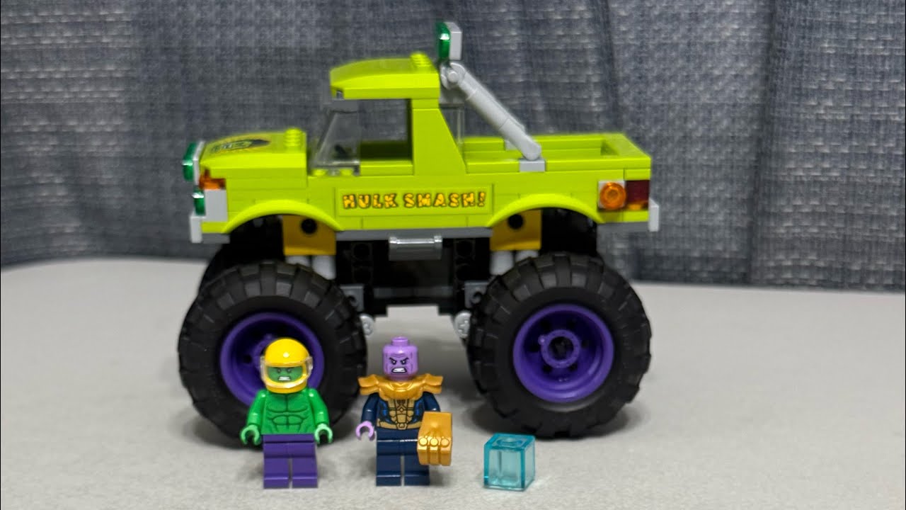 Lego Marvel Hulk Truck vs Thanos 76312 