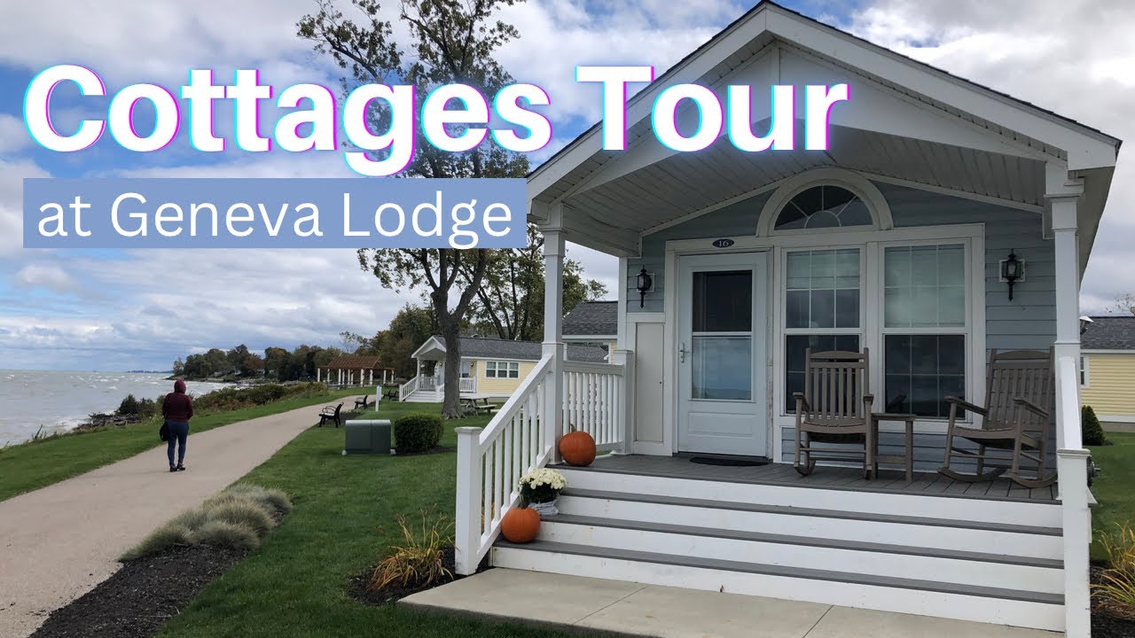 Tour the Cottages at Geneva Lodge 🫶 BEST VIEWS on Geneva-On-The-Lake