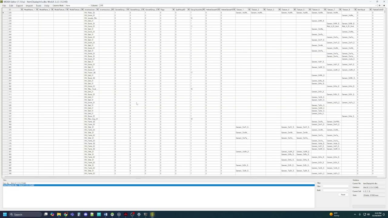 Item Editing Pt. 1: How to import post WoTLK expansion items to Azeroth Core