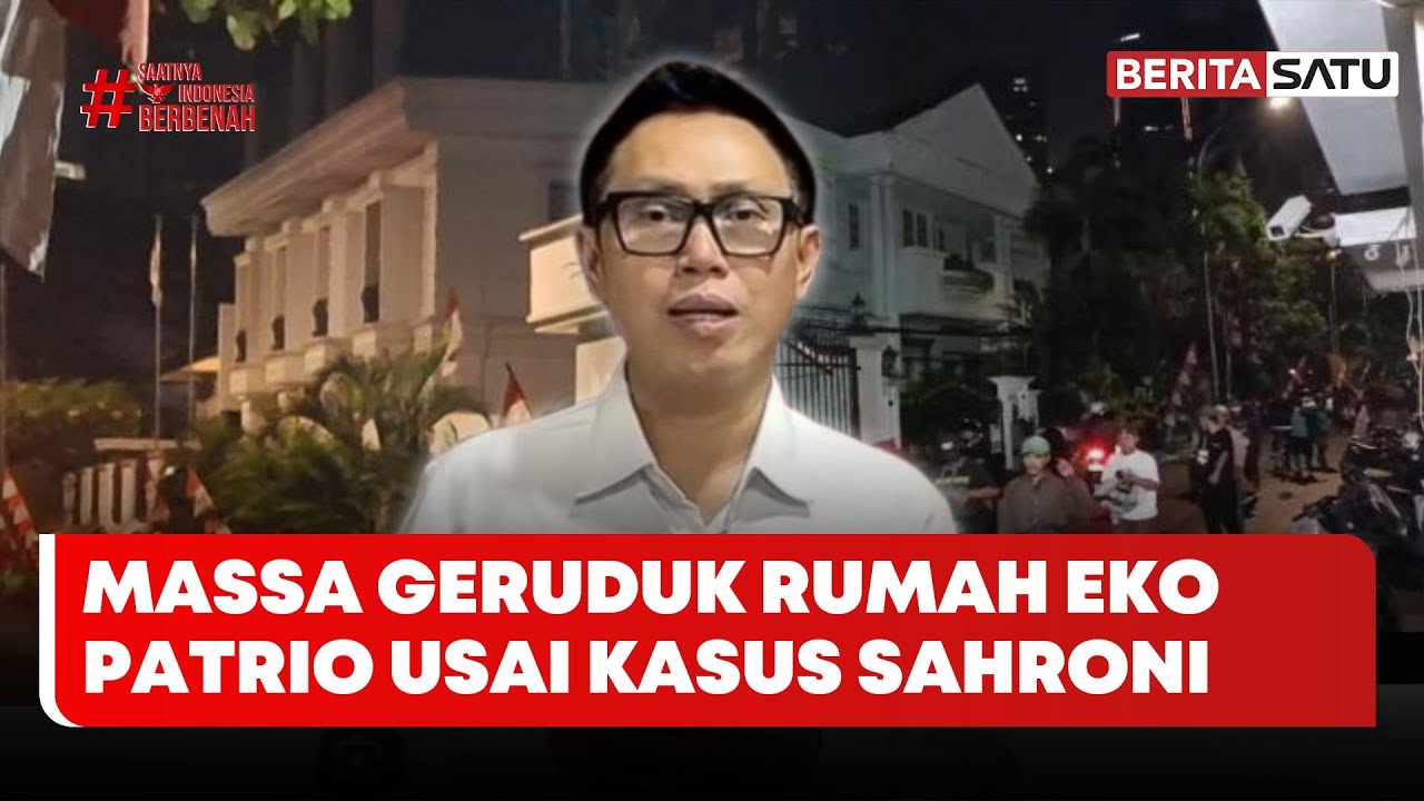 Setelah Sahroni, Rumah Anggota DPR RI Eko Patrio Digeruduk Massa #beritasatu