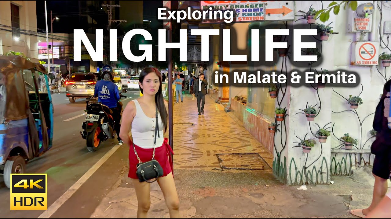 Ultimate Malate Manila Nightlife Walking Tour [4K HDR]