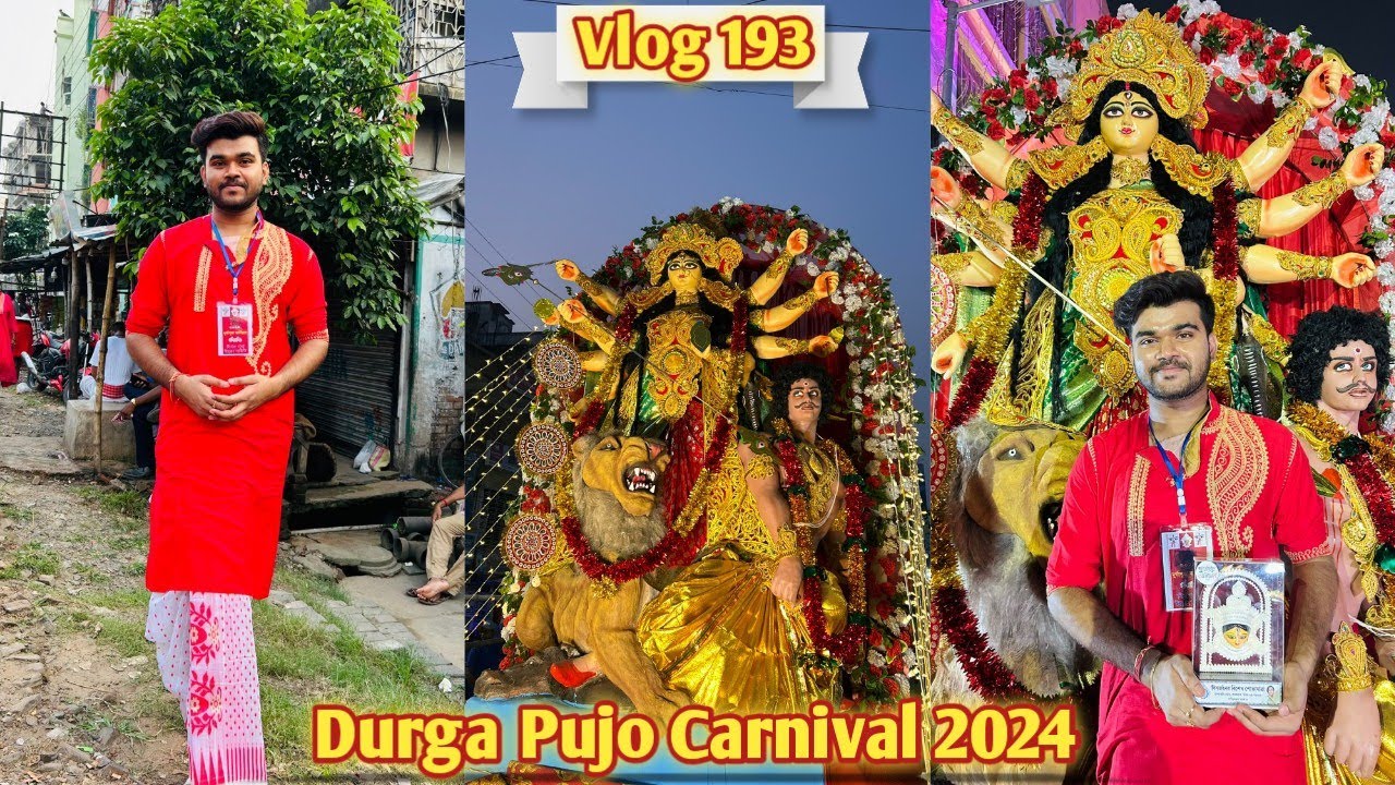 Abaro Barasat er pujo carnival-e Bidhan Park Unnayan Samity || Vlog 193 || Vlog with Bangali Babu ||