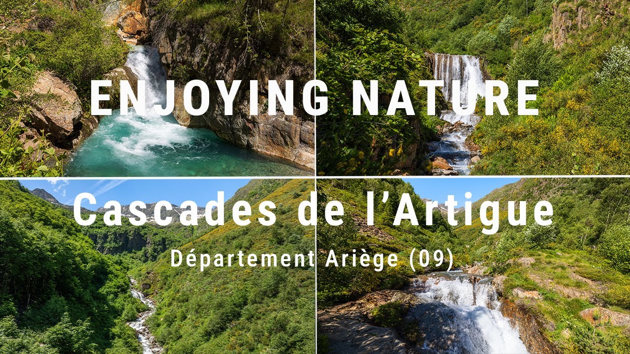 Walk to the Cascades de l'Artigue in the Ariège department, Pyrenees, France