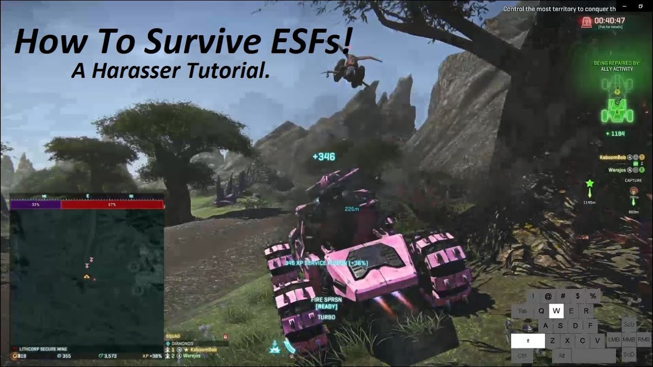 How To Survive ESFs! A Harasser Tutorial - Planetside2