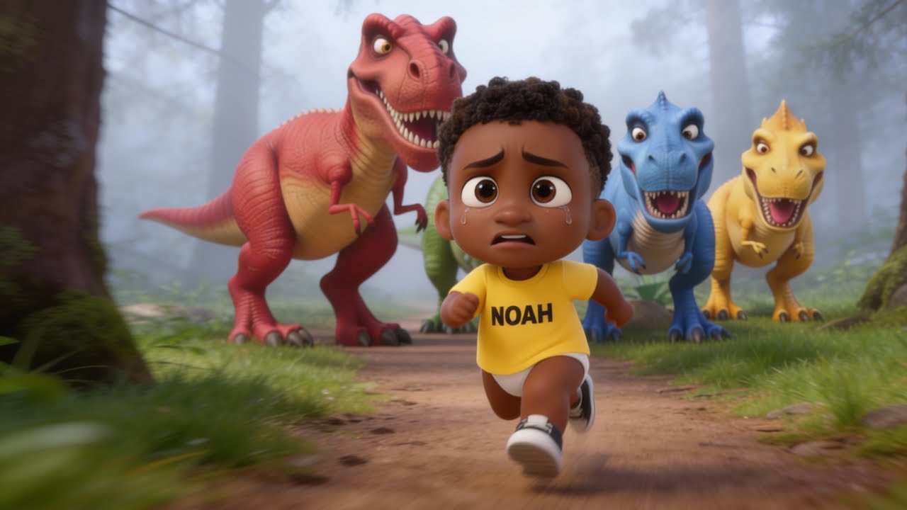 🦖 Dinosaur at the Park! 🌳 Fun Dino Song & Dance for Kids | Baby Noah Songs