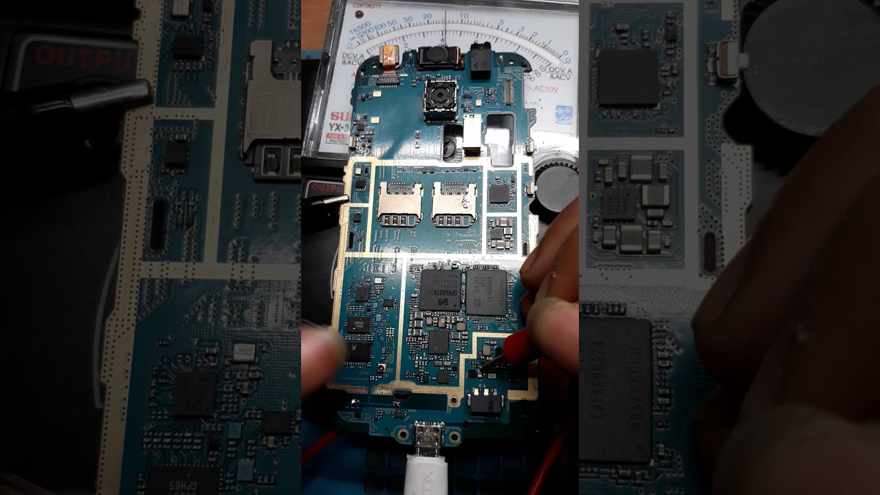 Cara cek teganggan charger samsung j111f/ j ace