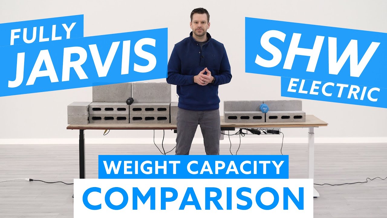 Fully Jarvis vs. SHW Electric Standing Desk Weight Capacity Comparison