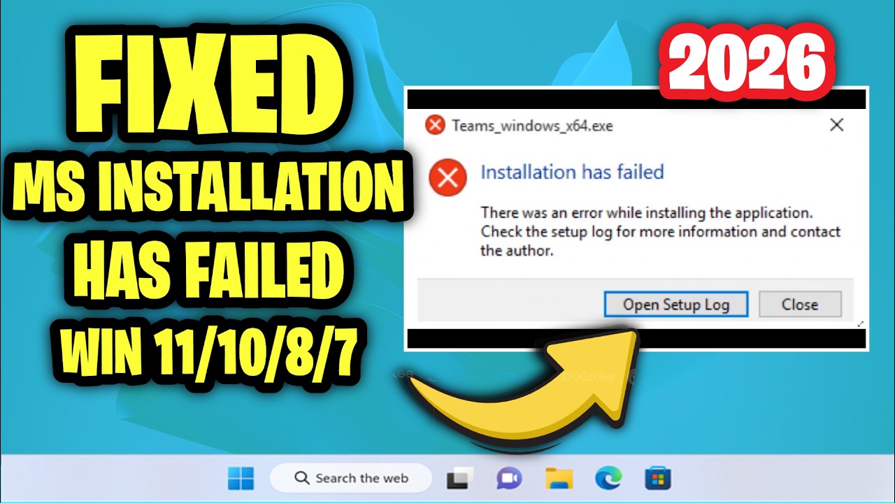 Microsoft Teams Ms Installation has failed Error on Windows 11/10/8/7 - Easy Fix (3 Methods)