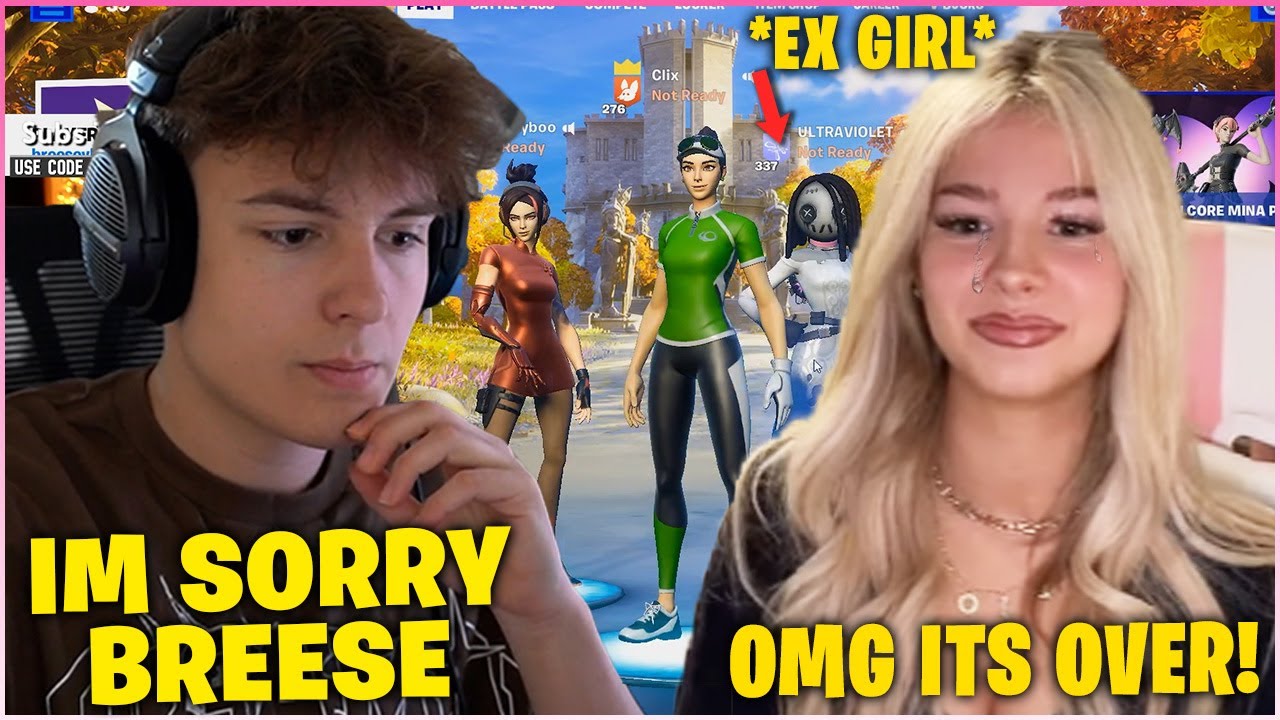 CLIX *FREAKS OUT* After BRESSE Caught Him Cheating With His Ex-Girlfriend On Live Stream! (Fortnite)