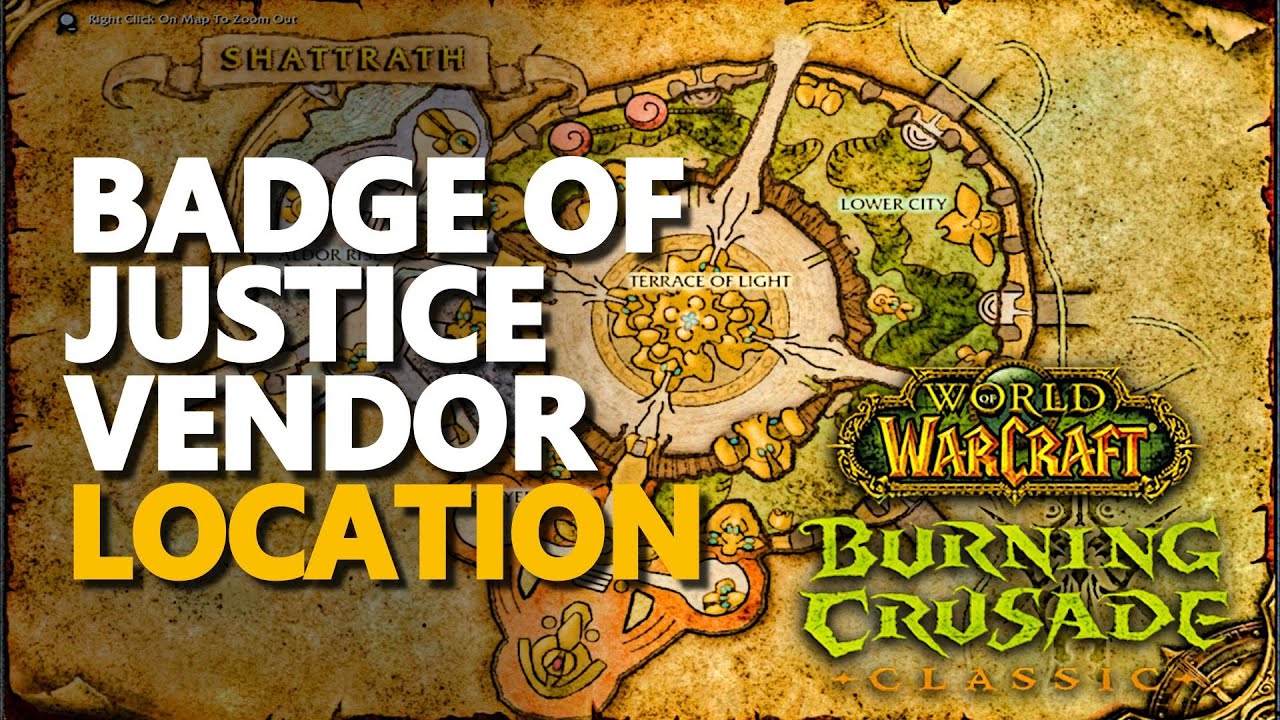 Badge of Justice Vendor Location WoW TBC G'eras