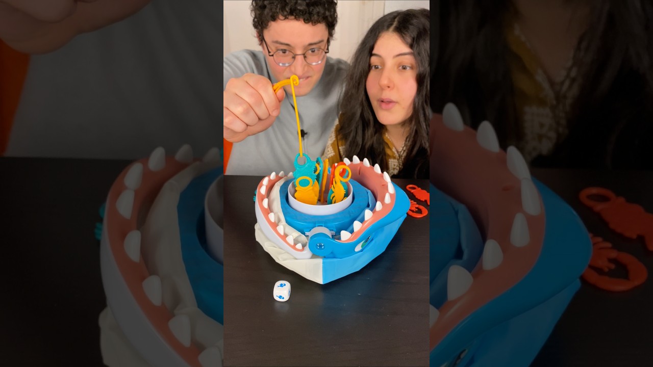 Shark Bite With Us! #boardgames #couple #fun #gamenight #shorts