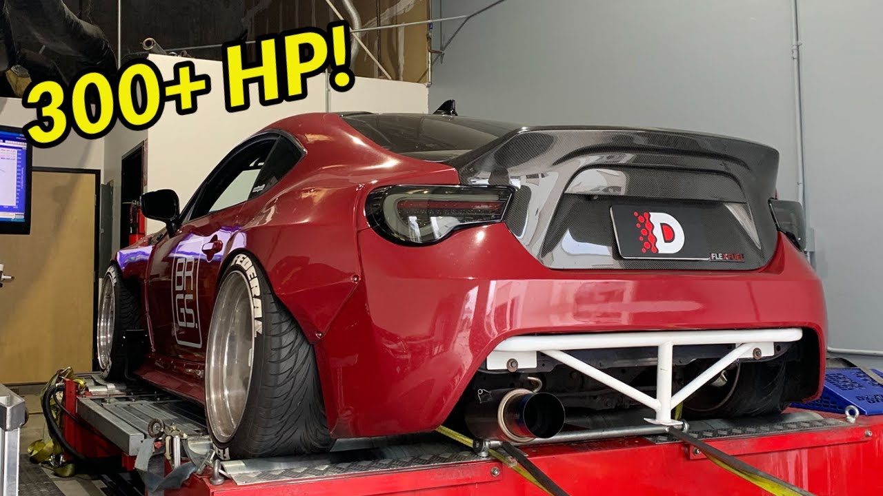 LOUD Supercharged GT86 w/ UEL Subaru Rumble Exhaust & Backfires/Flames!