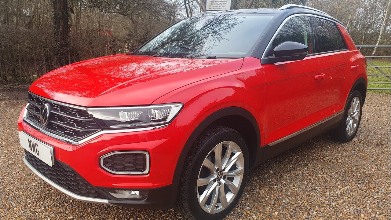 2020 (70) Volkswagen T-Roc 1.5 TSI EVO SEL DSG Euro 6 5 Door Red 54500 Miles £16,000.00