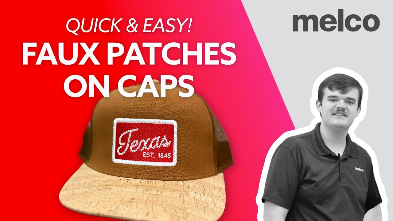 Quick & Easy Hat Design With A Faux Patch | Sewing Caps On The Melco SUMMIT Embroidery Machine