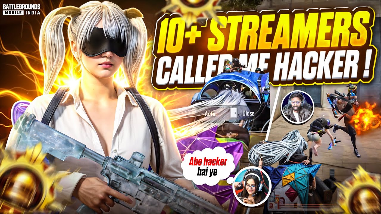 10+ Streamers Called Me H@cker On Live💀 | Rare vs Streamers | Fastest 4 finger player🔥 | BGMI🔱