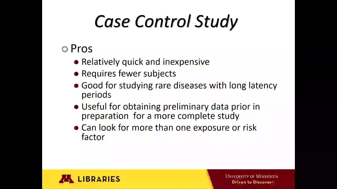 Research Study Designs in the Health Sciences