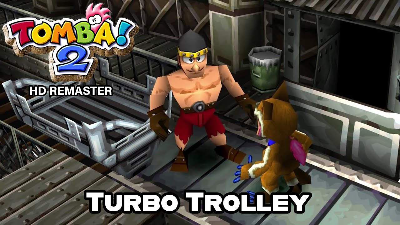 Turbo Trolley - Tomba! 2 The Evil Swine Return HD Remaster Walkthrough
