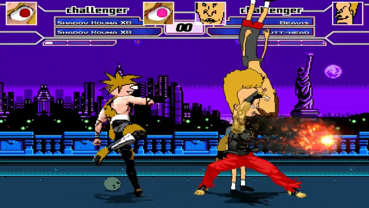[М.U.G.Е.N] − Shadow Kouma XB 2x vs Beavis & Butt-Head