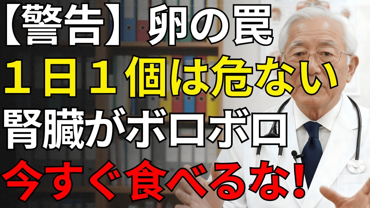 【医師推奨】🥚  毎日ゆで卵を食べる人の末路。 腎機能を守り抜く 「タンパク質の黄金比」 を徹底解説！ | シニア医師