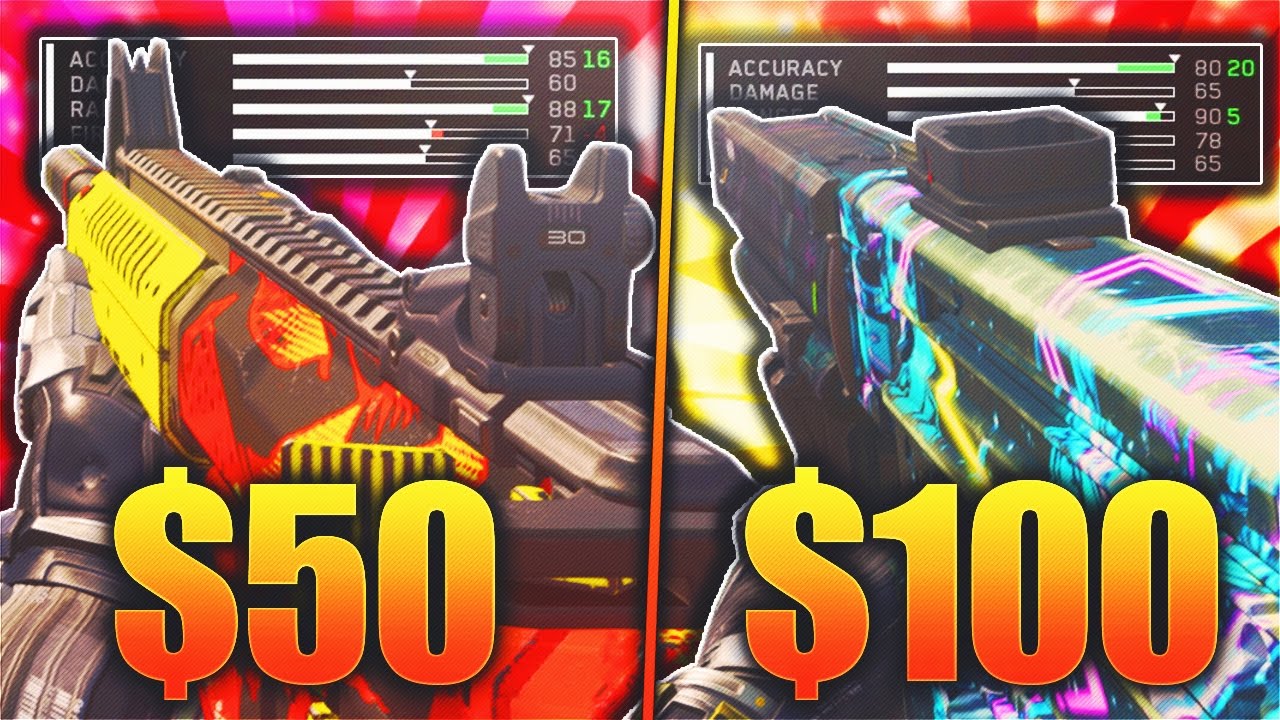 $50 NV4 FLATLINE Vs $100 X-EON! IS THE NEW INFINITE WARFARE DLC WEAPON WORTH IT?! (NEW DLC WEAPONS)