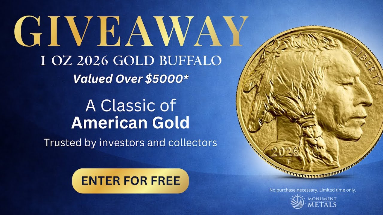 FREE Gold Giveaway 🎉 Win a 1 oz 2026 Gold Buffalo