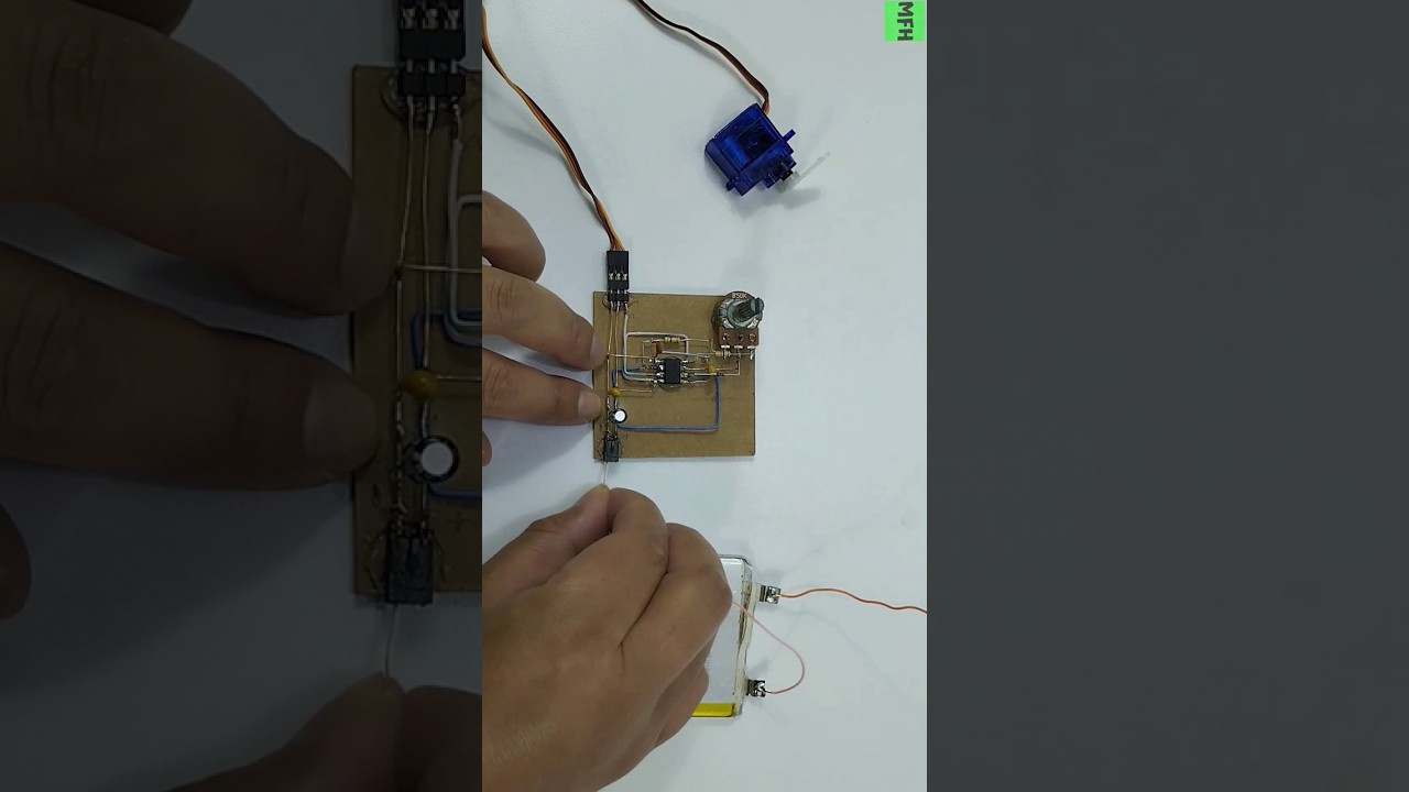 Circuito Control de Servomotor #circuitoselectricos #servomotors #servos