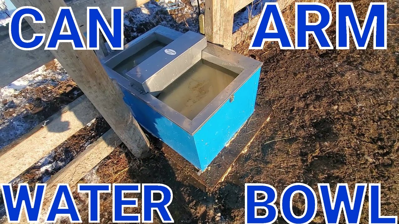 Installing The New Can Arm Cattle Waterer Bowl!!