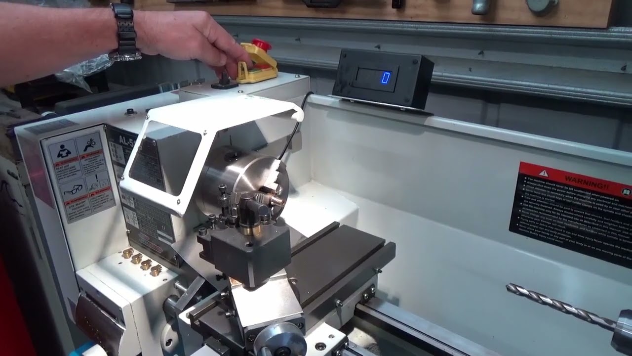 Machining a brass sleeve for a Dial Indicator Attachment using the Hafco AL-51G Lathe