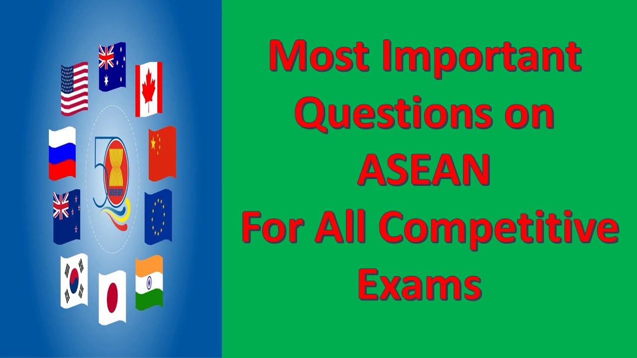 Most Important Questions on ASEAN / MCQ/ International Politics/ NET/SET/CGL/All Competitive Exams