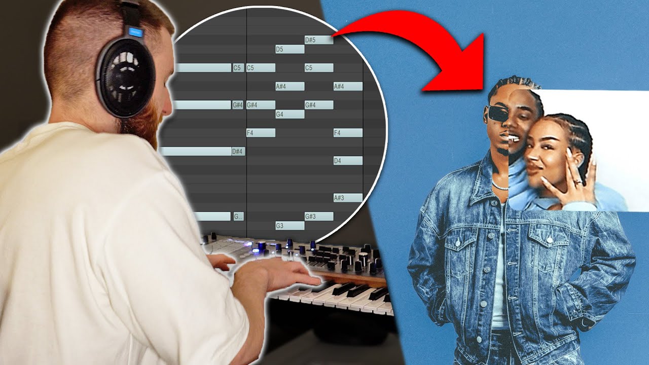 making a CRAZY r&b beat for ryan trey from scratch!?