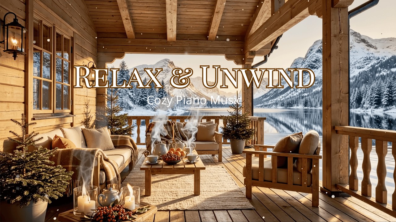 Cozy Winter Veranda Piano 🎹 Relaxing Music for Stress Relief, Calm & Deep Rest