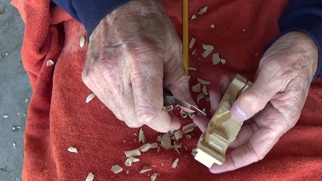Whittling The Miniature Cowboy Part 1
