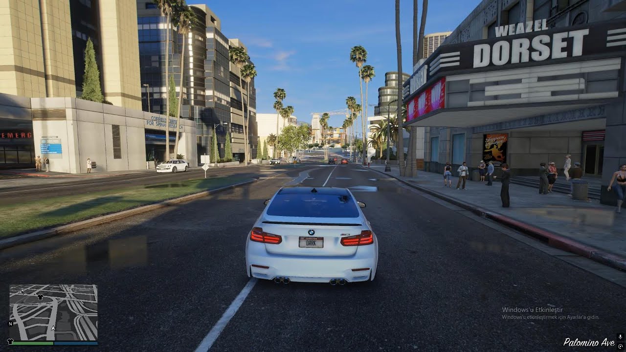 A relaxing city drive with a BMW M3.