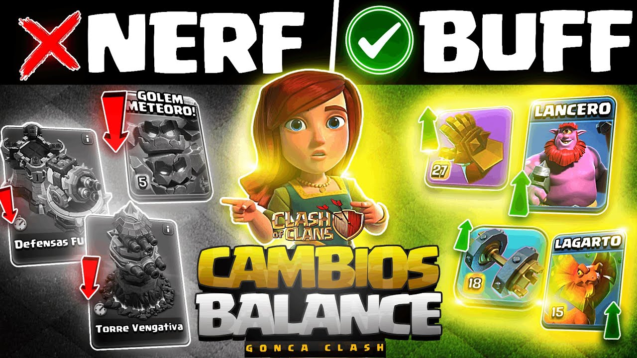 🚨 OFICIAL: NUEVOS CAMBIOS de BALANCE ACTIVOS YA ⚡ NERFEOS BRUTALES + BUFFS | Clash of Clans
