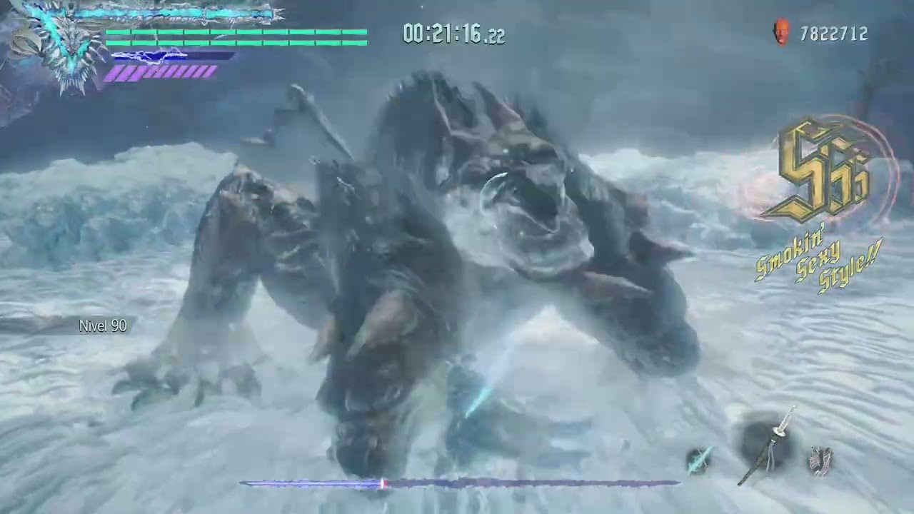 DMC 5: Alpha and Omega Vergil vs King Cerberus(Bloody Palace) No Damage 