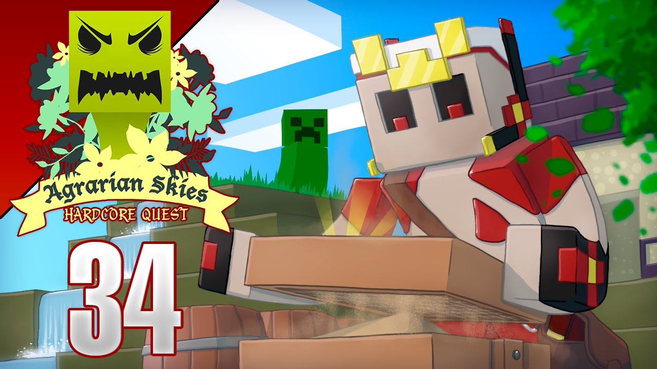 Minecraft Skyblock con MODS! Agrarian Skies Ep 34 - Tengo un esclavo