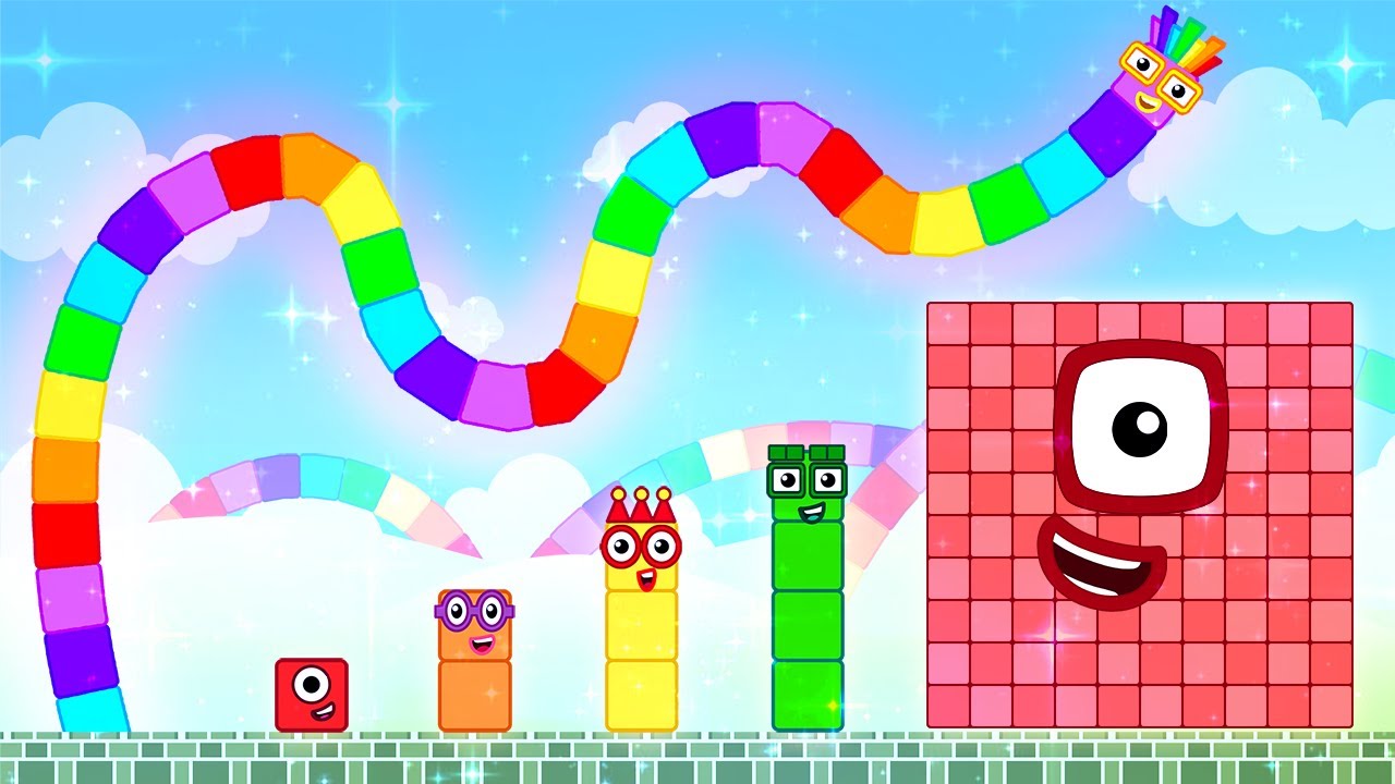 Numberblocks Snake 100 in the Hardest & Biggest Maze Mayhem