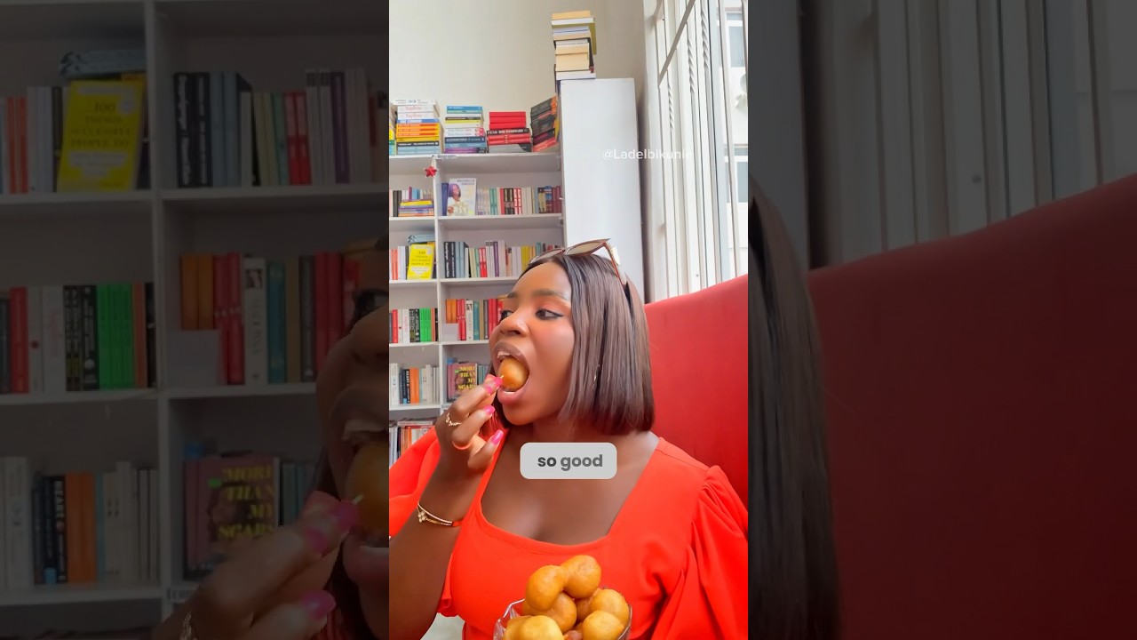 Trying Nigerian puffpuff #nigerianfood #puffpuff #nigeriansnacks #lagosnigeria #nigeria